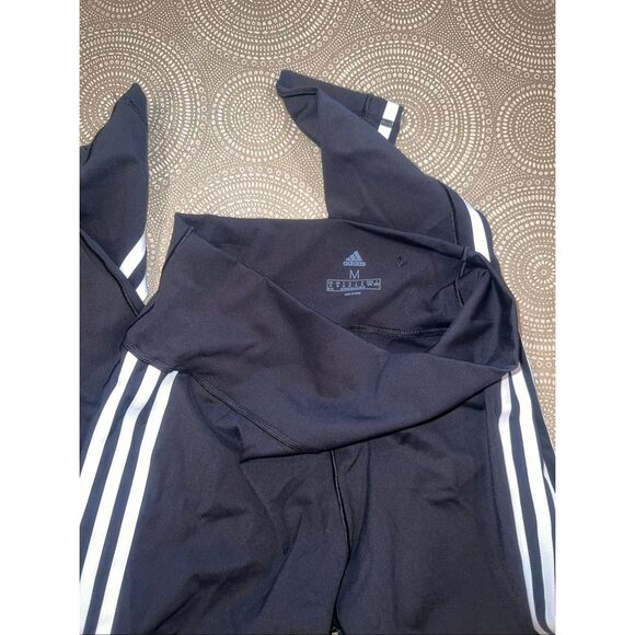 Adidas Optime Essentials 3-Stripes 7/8 leggings with white stripes - Picture 2 of 2